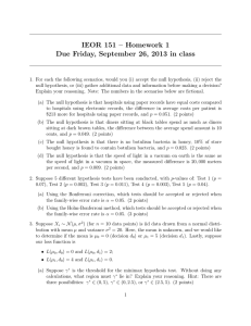 IEOR 151 – Homework 1