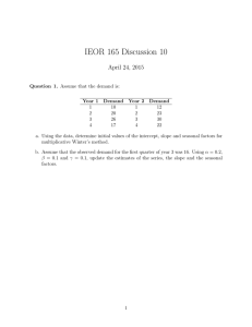 IEOR 165 Discussion 10 April 24, 2015