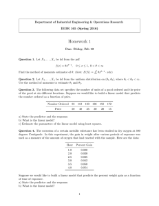 Homework 1 IEOR 165 (Spring 2016)