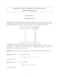 Homework 2 IEOR 165 (Spring 2016)