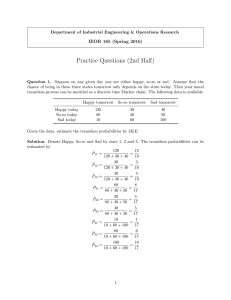 Practice Questions (2nd Half) IEOR 165 (Spring 2016)