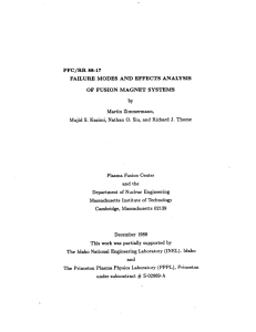 PFC/RR 88-17 FAILURE  MODES  AND  EFFECTS  ANALYSIS by