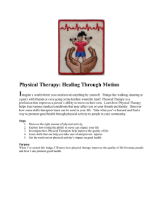 I  Physical Therapy: Healing Through Motion