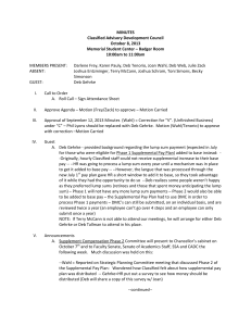 MINUTES Classified Advisory Development Council October 8, 2013