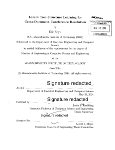 Latent  Tree  Structure Learning  for Eric  Shyu