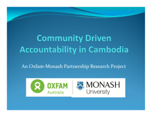 An Oxfam Monash Partnership Research Project An Oxfam‐Monash Partnership Research Project