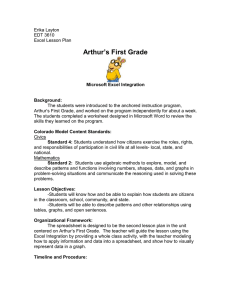 Arthur’s First Grade