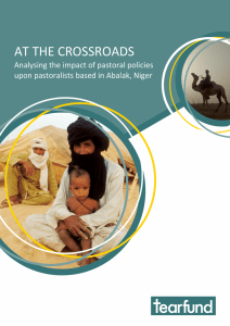 AT THE CROSSROADS Analysing the impact of pastoral policies