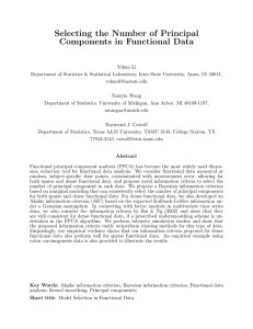 Selecting the Number of Principal Components in Functional Data