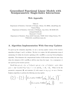 Generalized Functional Linear Models with Semiparametric Single-Index Interactions Web Appendix