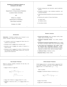 Statistical Prediction Based on Censored Life Data Luis A. Escobar