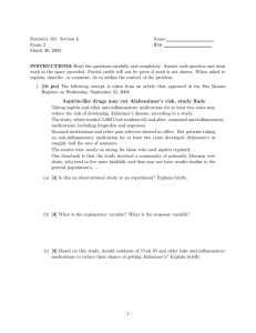 Statistics 101: Section L Name: Exam 2 ID#