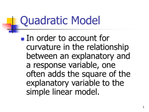 Quadratic Model