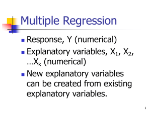 Multiple Regression