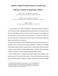 Adaptive Output Feedback Based on Closed-Loop Reference Models for Hypersonic Vehicles