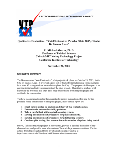 Qualitative Evaluation:  “VotoElectronico:  Prueba Piloto 2005, Ciudad