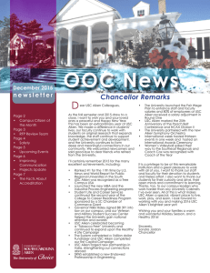 OOC News D Chancellor Remarks