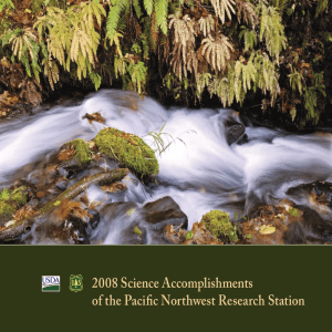 2008 Science Accomplishments of the Pacific Northwest Research Station