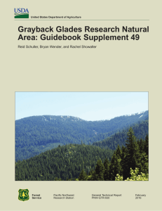 Grayback Glades Research Natural Area: Guidebook Supplement 49