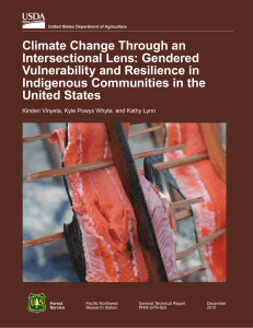Climate Change Through an Intersectional Lens: Gendered Vulnerability and Resilience in