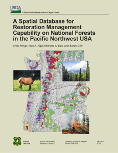 A Spatial Database for Restoration Management Capability on National Forests