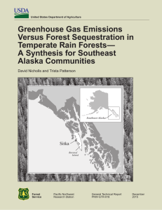 Greenhouse Gas Emissions Versus Forest Sequestration in Temperate Rain Forests—