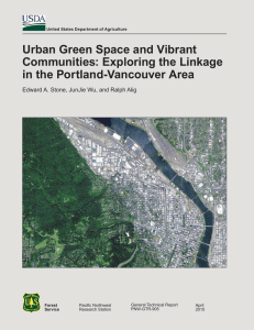 Urban Green Space and Vibrant Communities: Exploring the Linkage