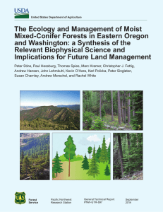 The Ecology and Management of Moist Mixed-Conifer Forests in Eastern Oregon