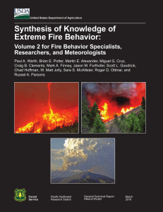 Synthesis of Knowledge of Extreme Fire Behavior: Researchers, and Meteorologists