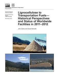 Lignocellulose to Transportation Fuels— Historical Perspectives and Status of Worldwide