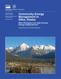 Community Energy Management in Sitka, Alaska What Strategies Can Help Increase