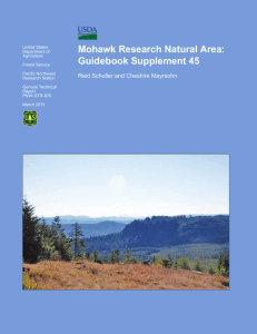 Mohawk Research Natural Area: Guidebook Supplement 45 Reid Schuller and Cheshire Mayrsohn