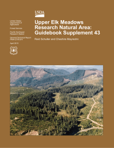 Upper Elk Meadows Research Natural Area: Guidebook Supplement 43
