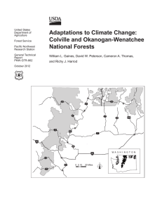 Adaptations to Climate Change: Colville and Okanogan-Wenatchee National Forests