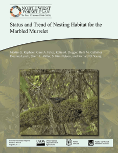 Status and Trend of Nesting Habitat for the Marbled Murrelet Northwest