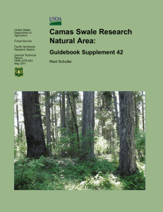 Camas Swale Research Natural Area: Guidebook Supplement 42