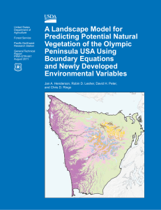 A Landscape Model for Predicting Potential Natural Vegetation of the Olympic