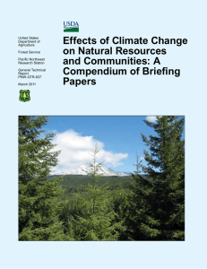 Effects of Climate Change on Natural Resources and Communities: A Compendium of Briefing