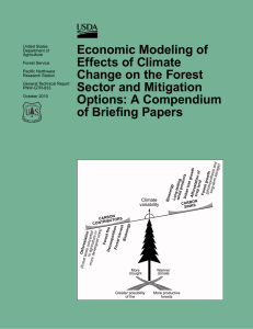 Economic Modeling of Effects of Climate Change on the Forest Sector and Mitigation