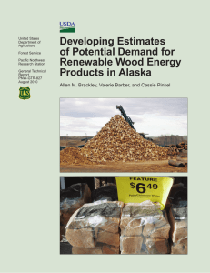 Developing Estimates of Potential Demand for Renewable Wood Energy Products in Alaska