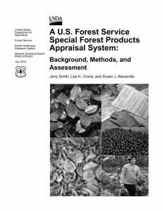 A U.S. Forest Service Special Forest Products Appraisal System: