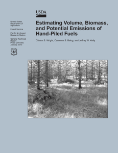 Estimating Volume, Biomass, and Potential Emissions of Hand-Piled Fuels