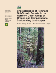 Characteristics of Remnant Old-Growth Forests in the Northern Coast Range of