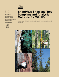 SnagPRO: Snag and Tree Sampling and Analysis Methods for Wildlife