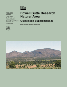 Powell Butte Research Natural Area Guidebook Supplement 38