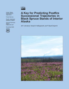 A Key for Predicting Postfire Successional Trajectories in Alaska