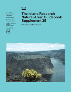 The Island Research Natural Area: Guidebook Supplement 35