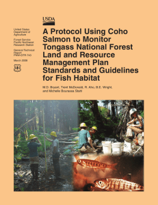 A Protocol Using Coho Salmon to Monitor Tongass National Forest