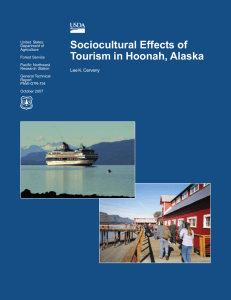 Sociocultural Effects of Tourism in Hoonah, Alaska Lee K. Cerveny