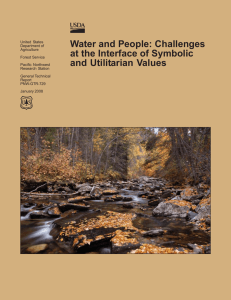 Water and People: Challenges at the Interface of Symbolic and Utilitarian Values